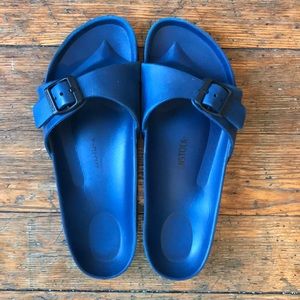 LAST CALL Birkenstock Madrid Eva blue sandals size 39